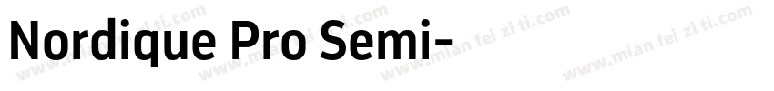Nordique Pro Semi字体转换